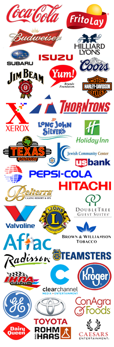 lots of corporate logos